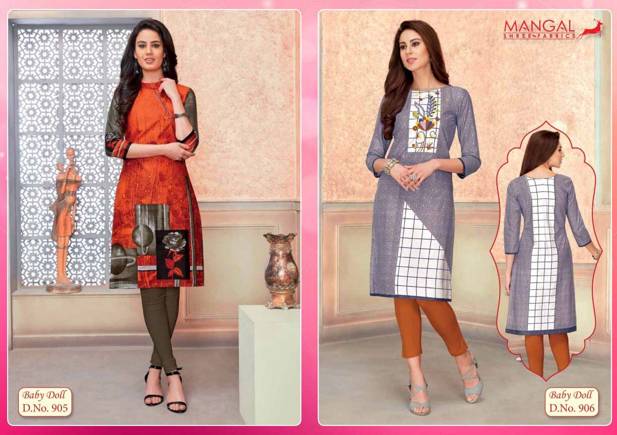 Baby Doll Vol-9 Mangal Shree Cotton Kurti Sets Baby Doll Vol-9 Mangal Shree Cotton Kurti Sets